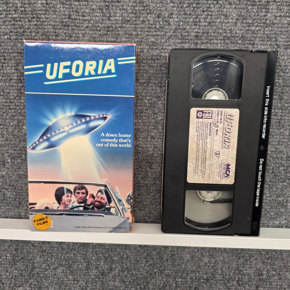 Uforia VHS 1987 MCA Home Video Cindy Williams Harry Dean Stanton Sci-Fi Comedy